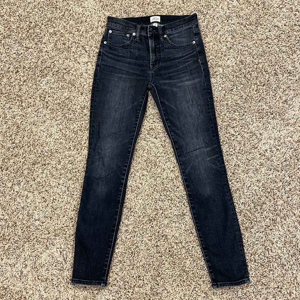 JCREW Womens skinny stretch jeans! 9inch high rise toothpick